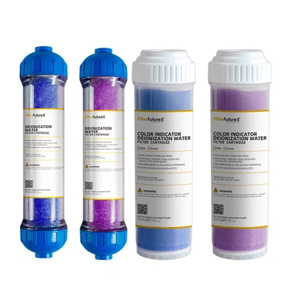 Koulè endikatè deionized dlo filtre katouch